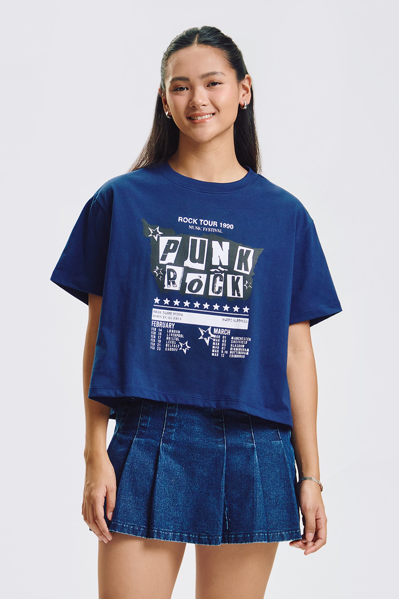 Punk Rock Loose Graphic T-Shirt – PENSHOPPE