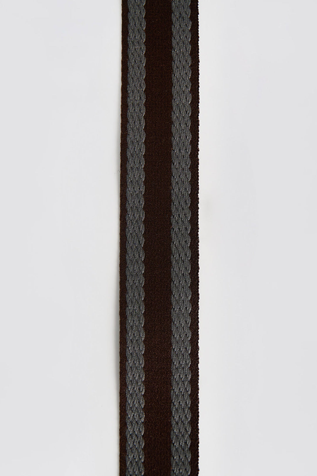 Men's Adjustable Belt with Tonal Stripe Detail