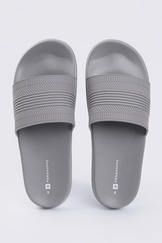 Men's Textured One Band Slides