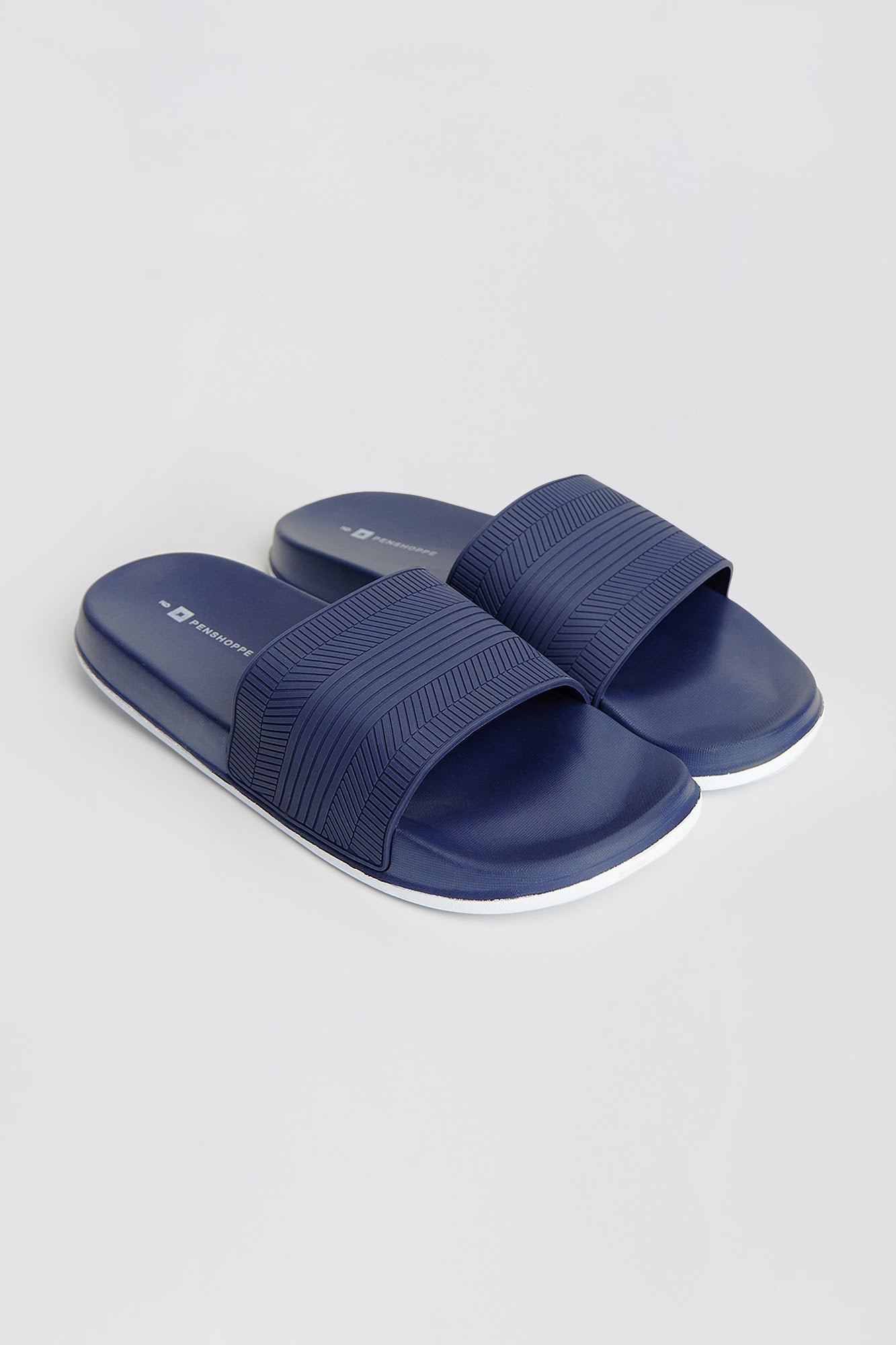 Men's Textured One Band Slides