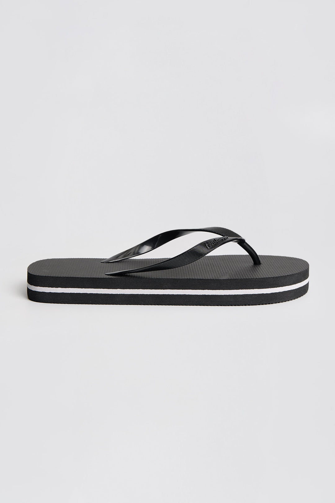 Women's Flip Flops with Metallic Strap