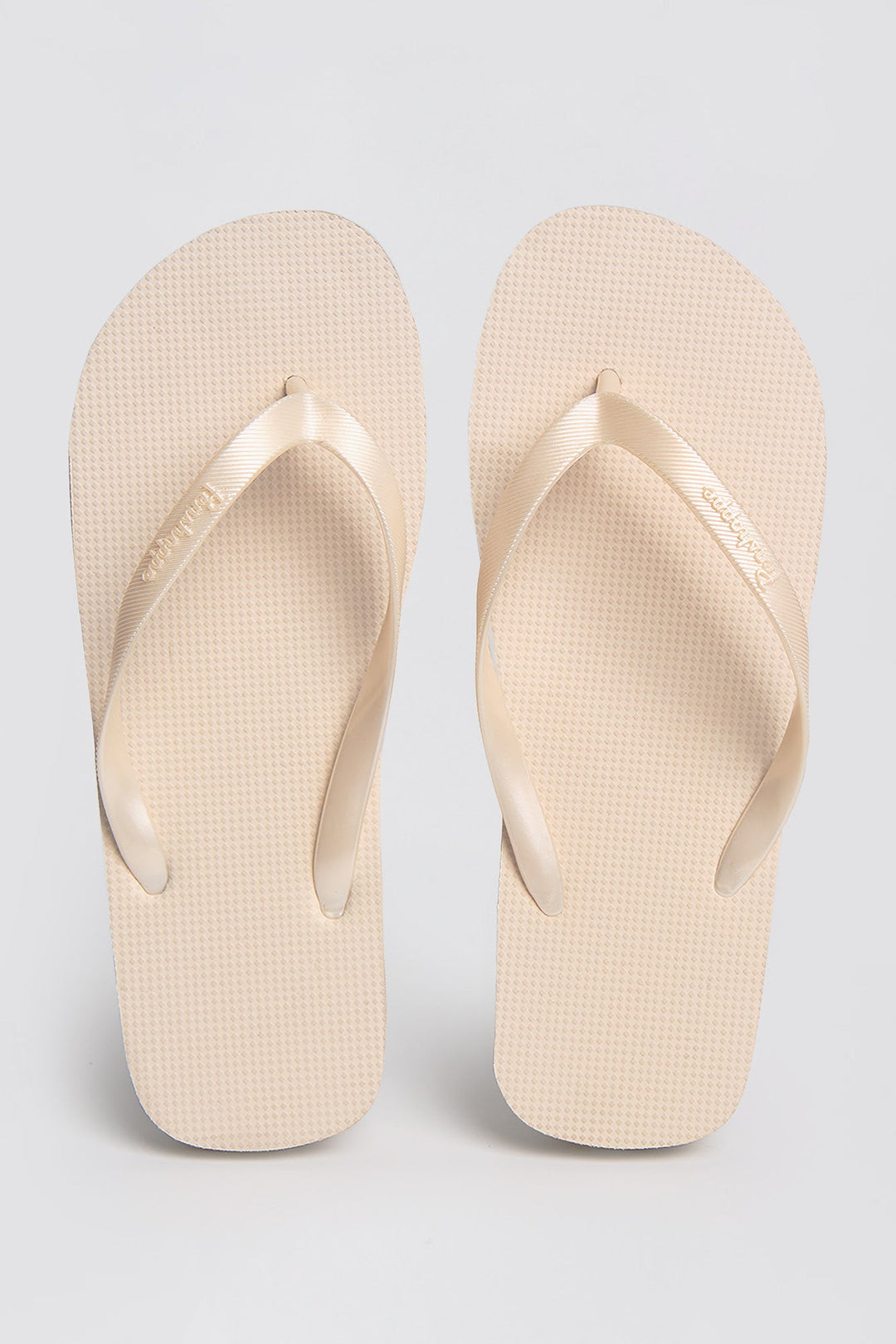 Women's Flip Flops with Metallic Strap
