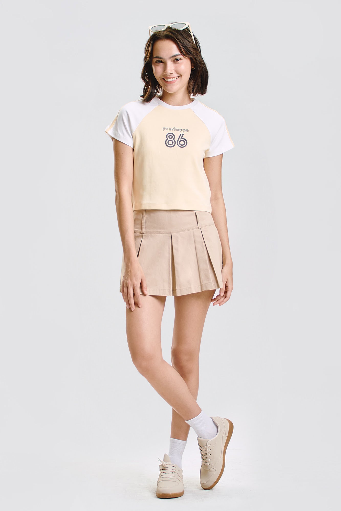 Penshoppe Slim Raglan Graphic T-Shirt