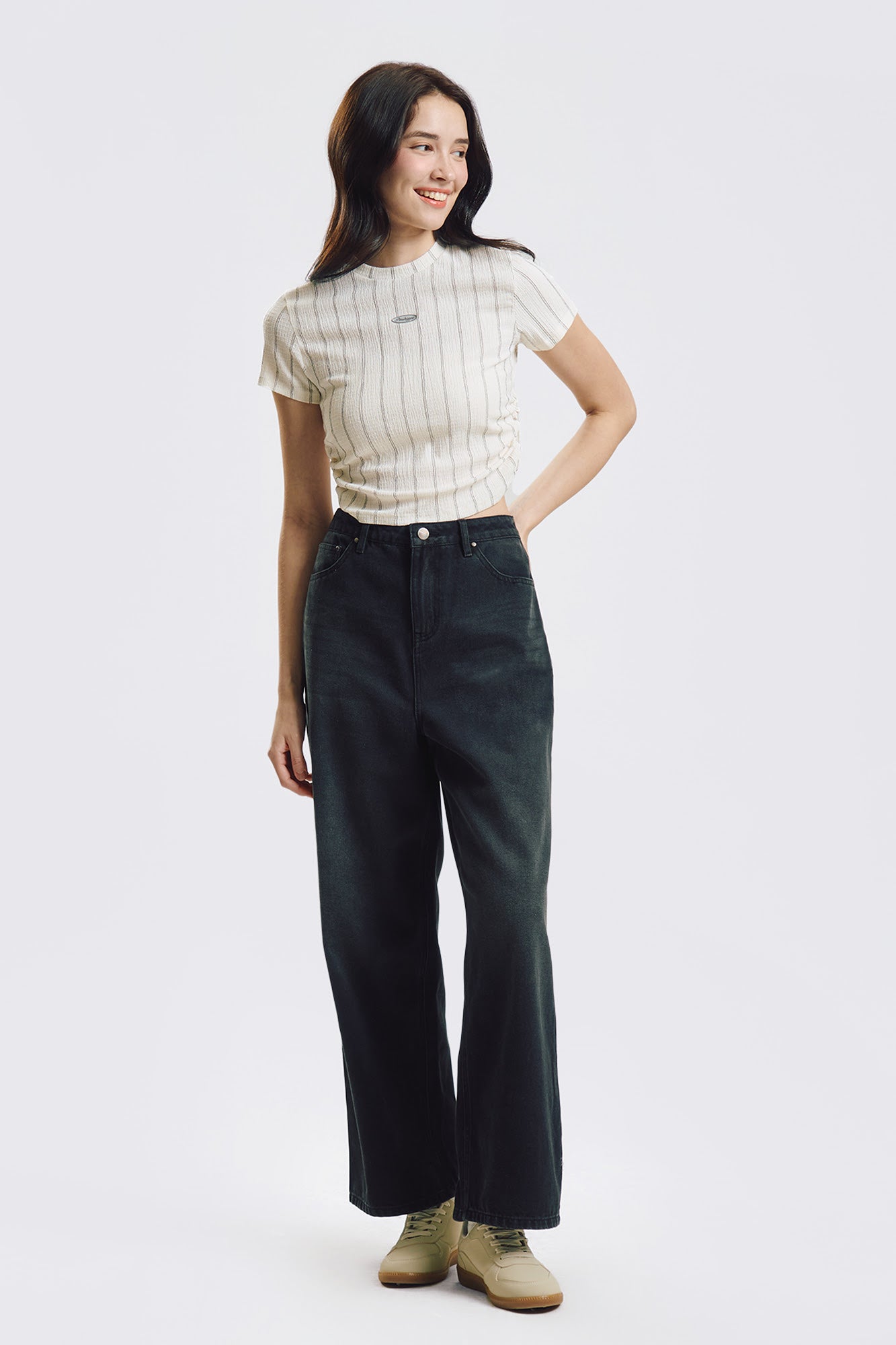 Textured Slim Branding Top