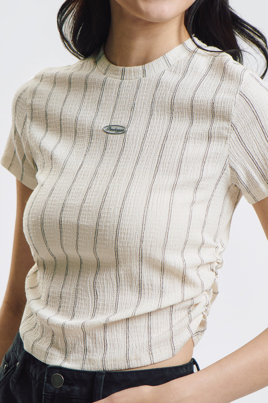 Textured Slim Branding Top