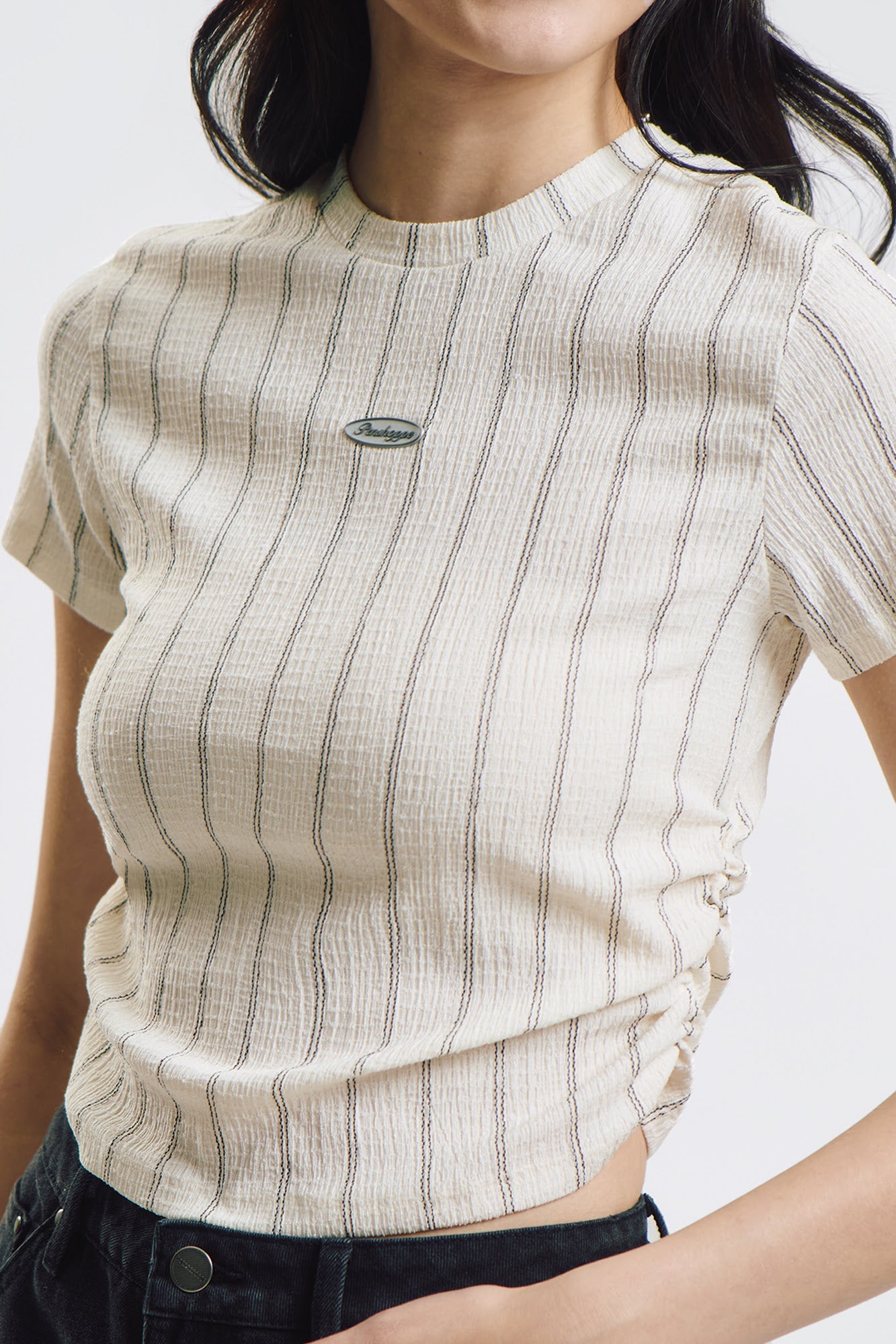 Textured Slim Branding Top