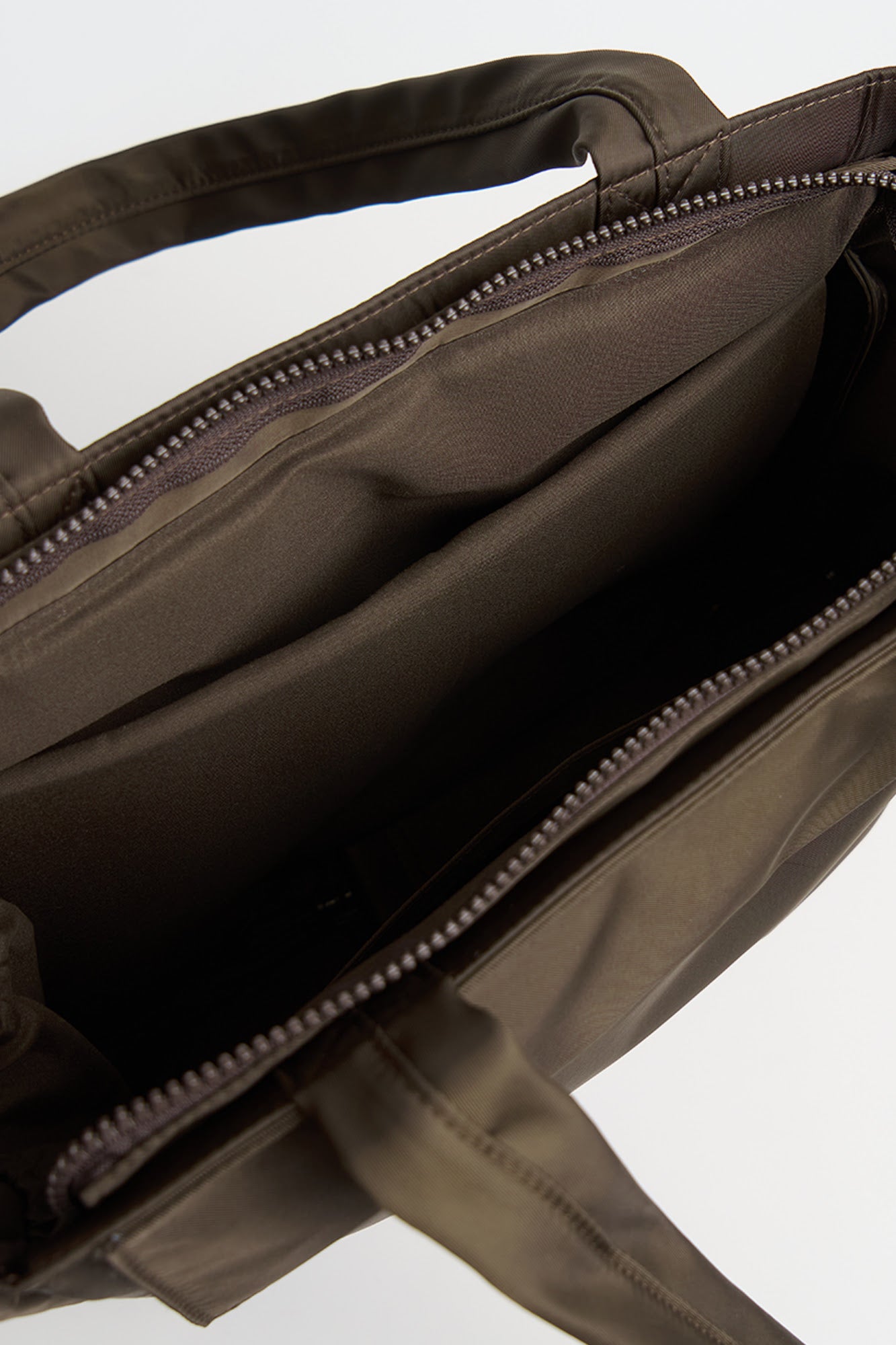 Nylon Tote Bag with Crossbody Strap