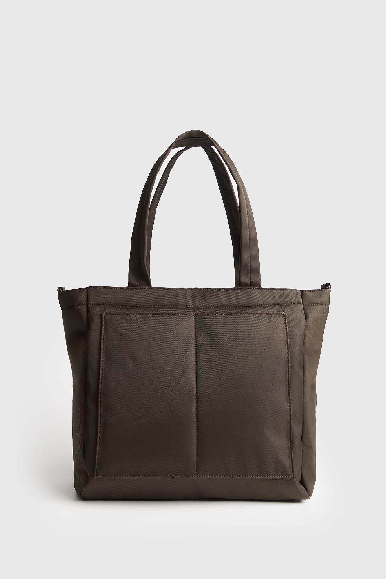 Nylon Tote Bag with Crossbody Strap
