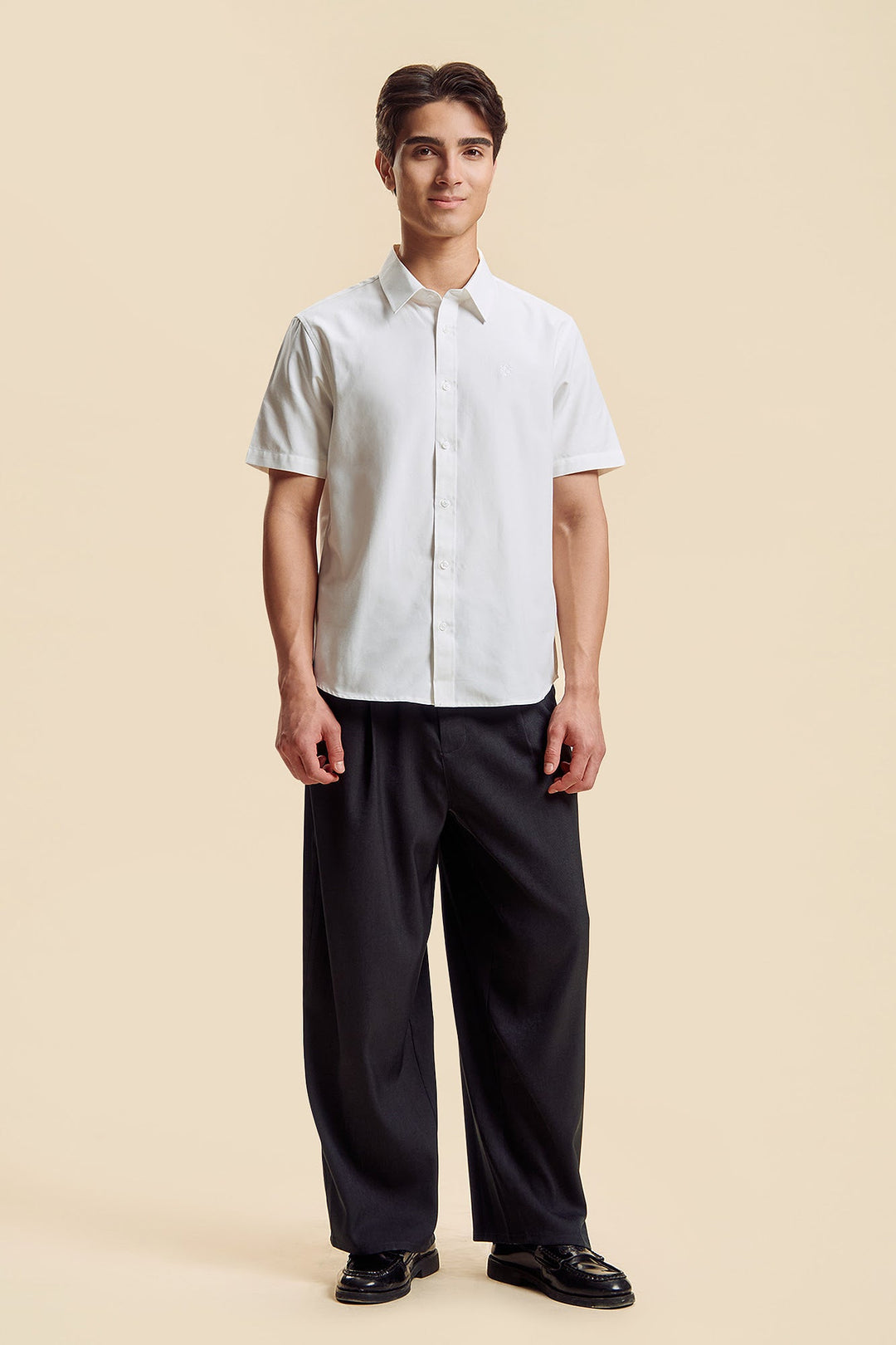 Drees Code Wide Fit Pleated Pants