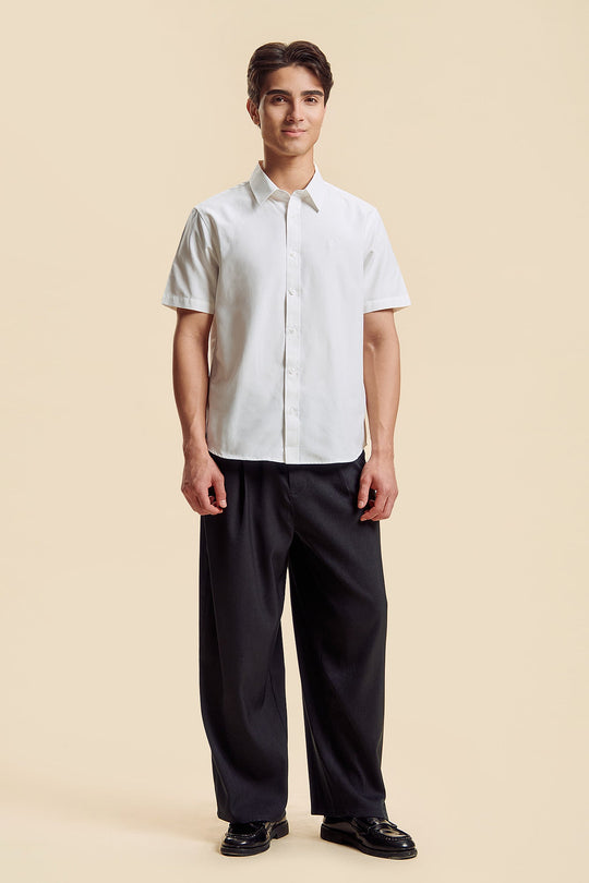 Drees Code Wide Fit Pleated Pants