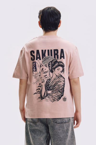 Sakura Relaxed Graphic T-Shirt