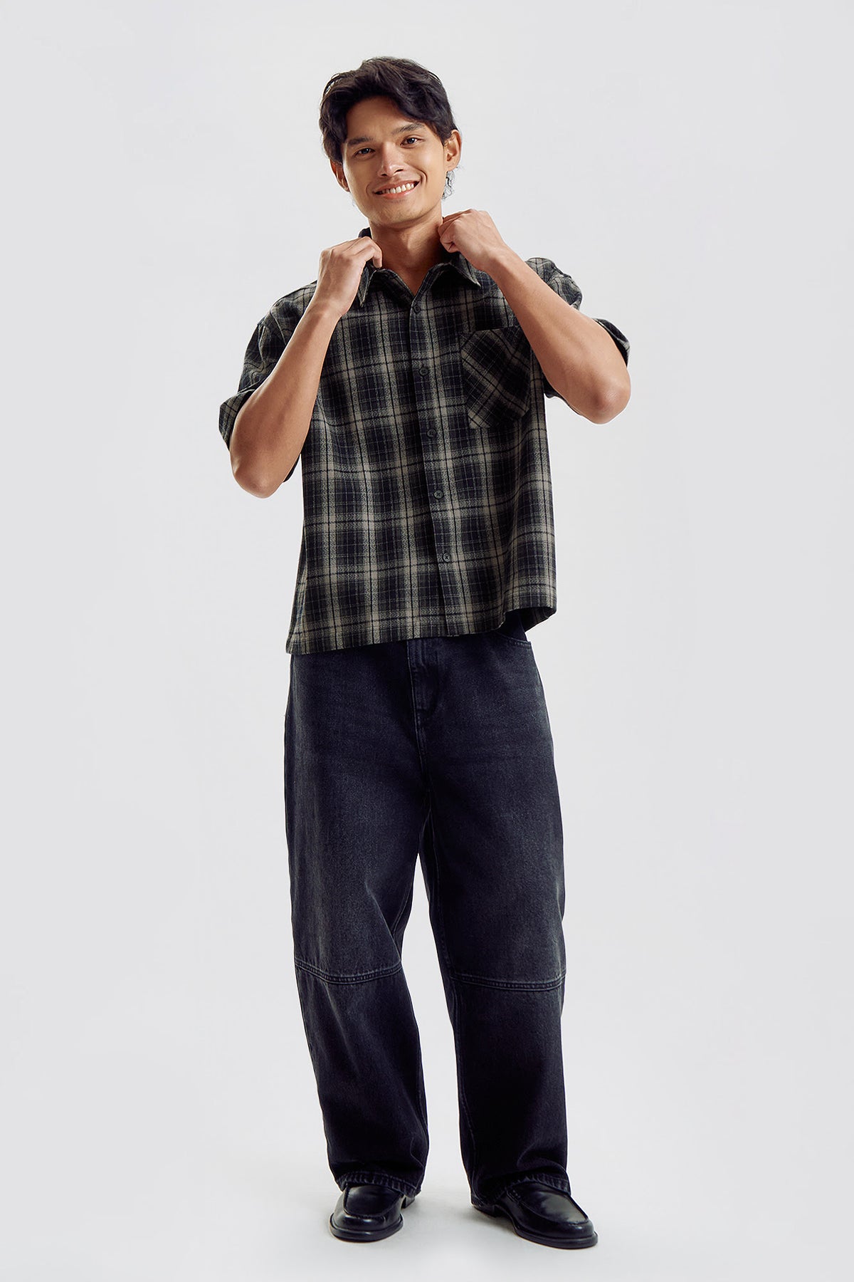 Boxy Checkered Shirt
