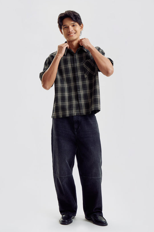 Boxy Checkered Shirt
