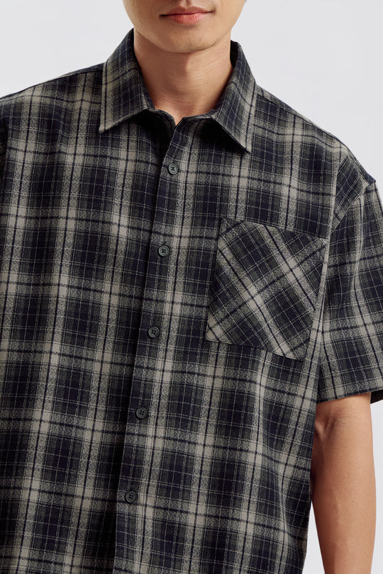 Boxy Checkered Shirt