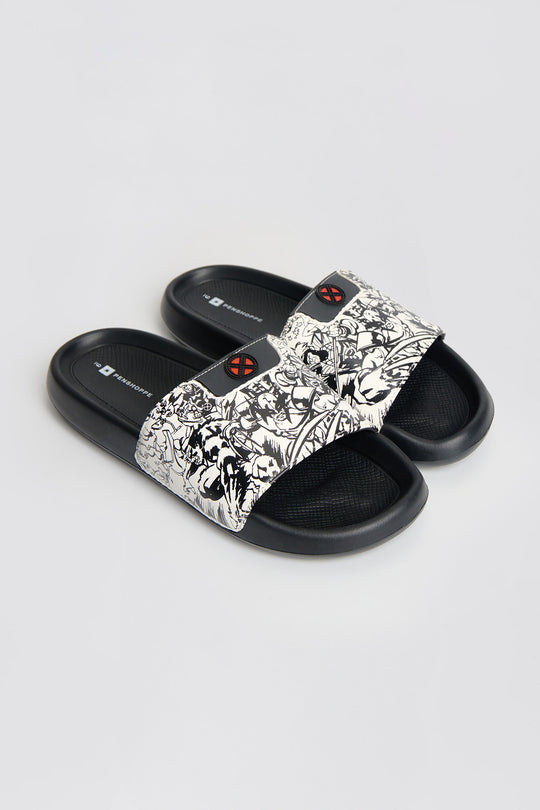Penshoppe Marvel X-Men Men's Printed Slides