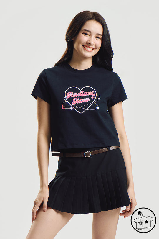 Radiant Glow Boxy Graphic T-Shirt