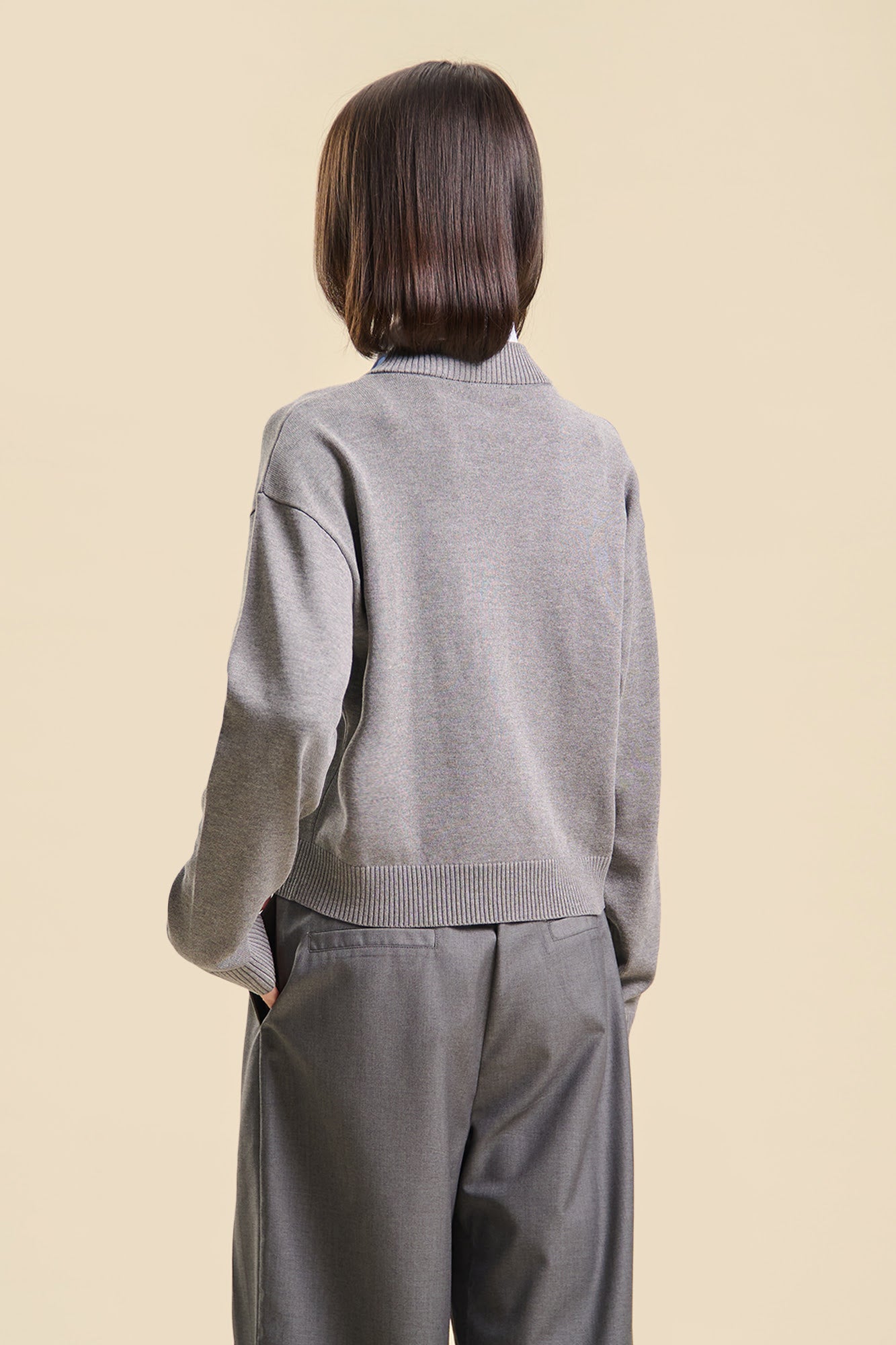 Dress Code Light Knit Two-Fer Pullover