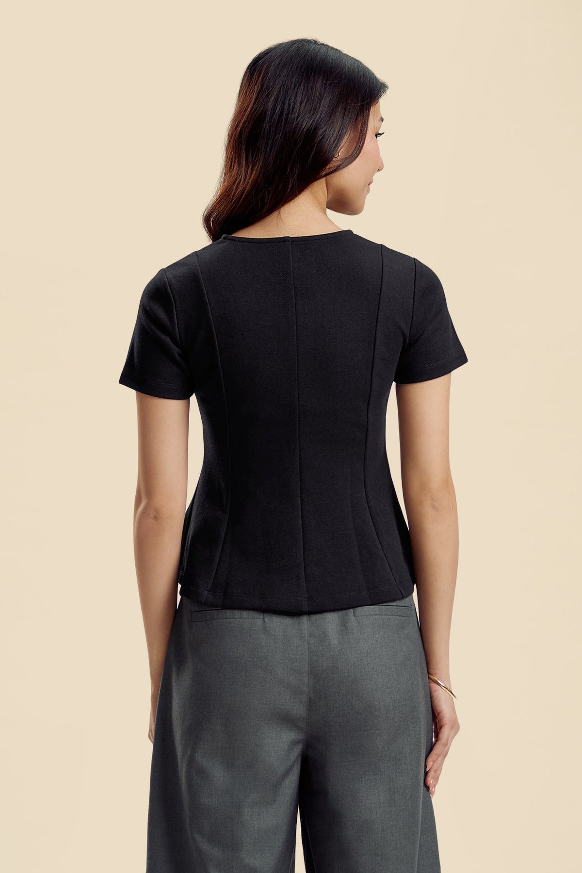 Dress Code Peplum Slim Top