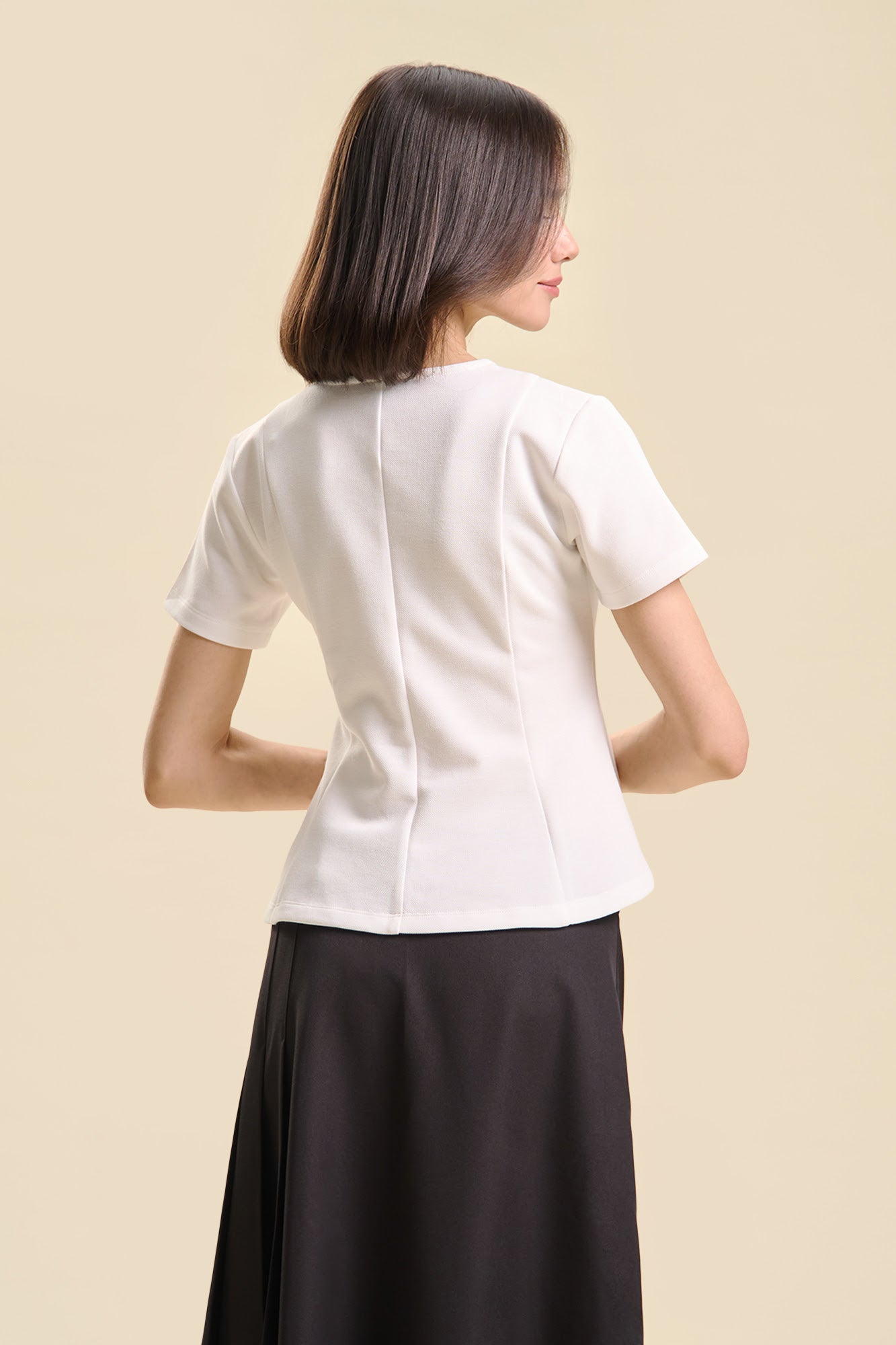 Dress Code Peplum Slim Top