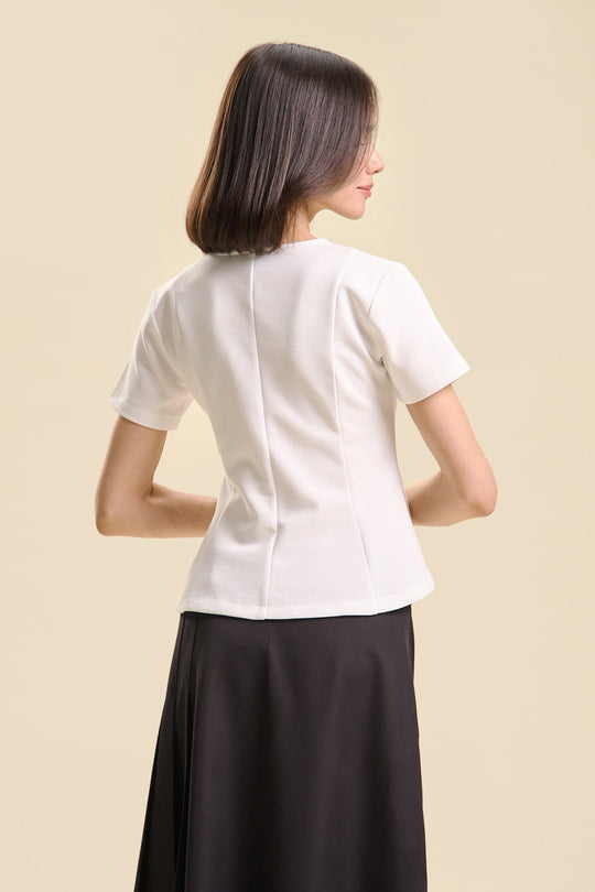 Dress Code Peplum Slim Top
