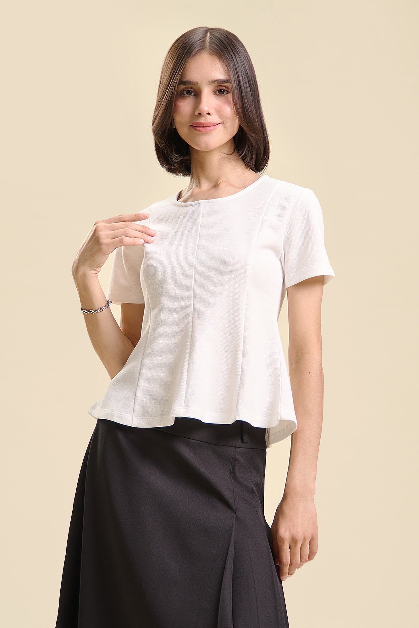 Dress Code Peplum Slim Top
