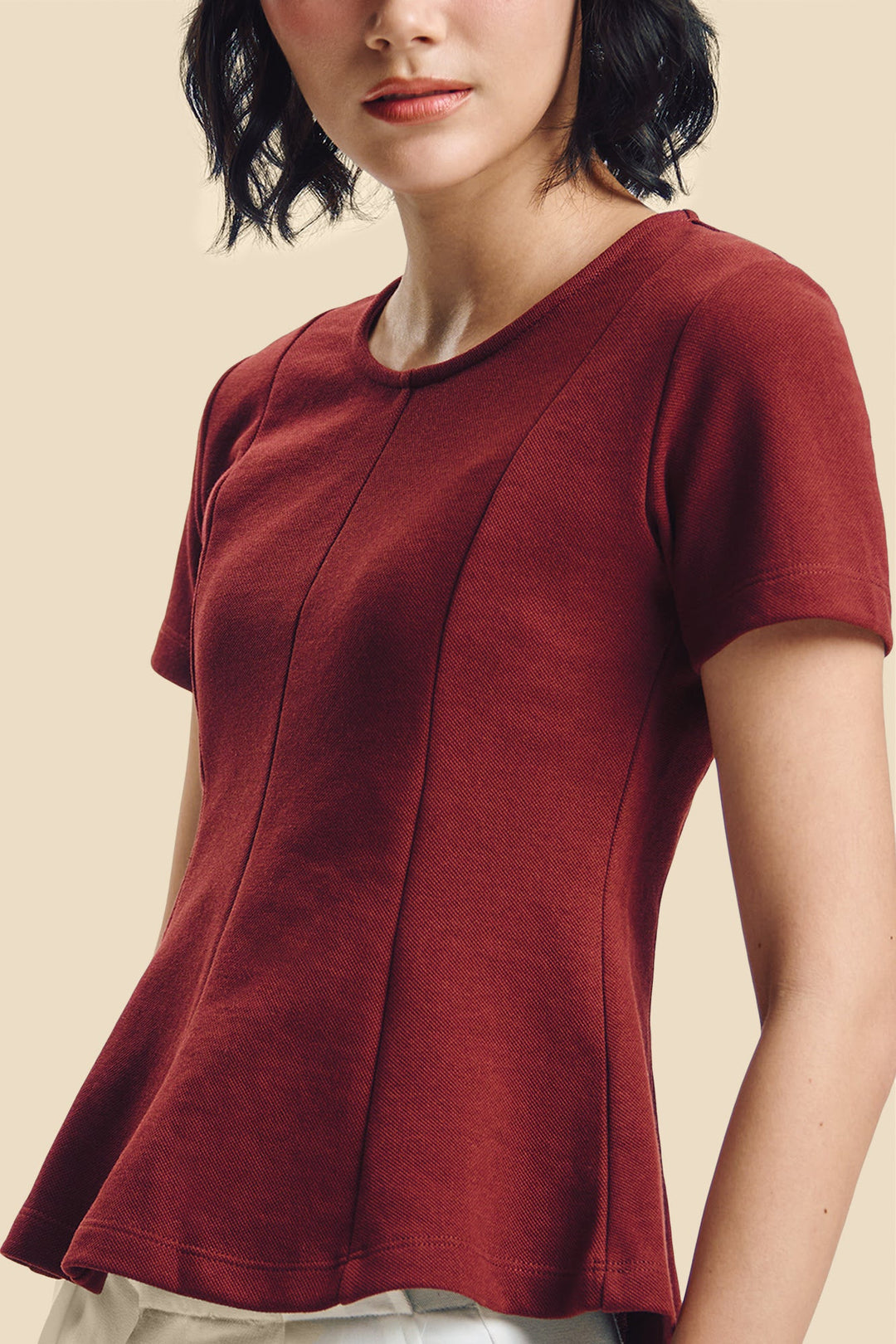 Dress Code Peplum Slim Top