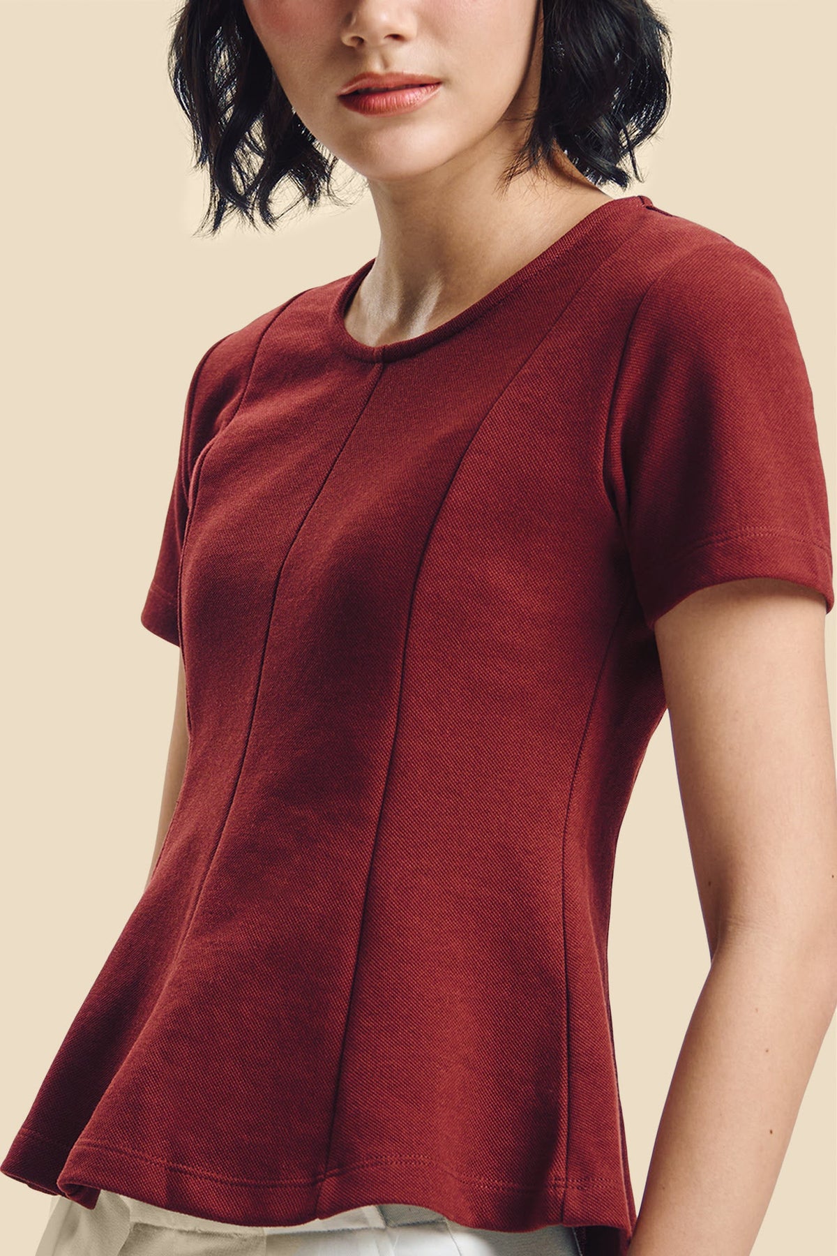 Dress Code Peplum Slim Top
