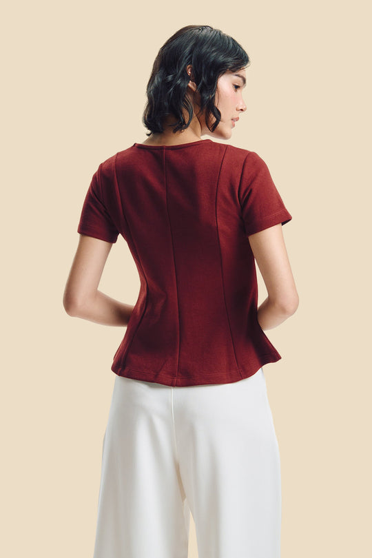 Dress Code Peplum Slim Top