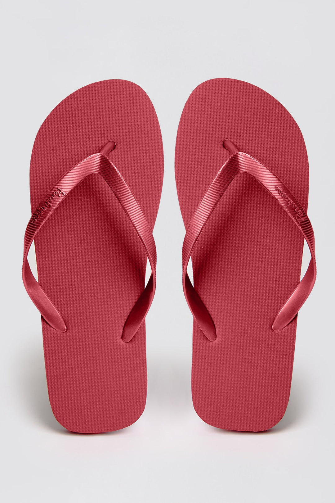 Women's Round Toe Flip Flops with Metallic Strap