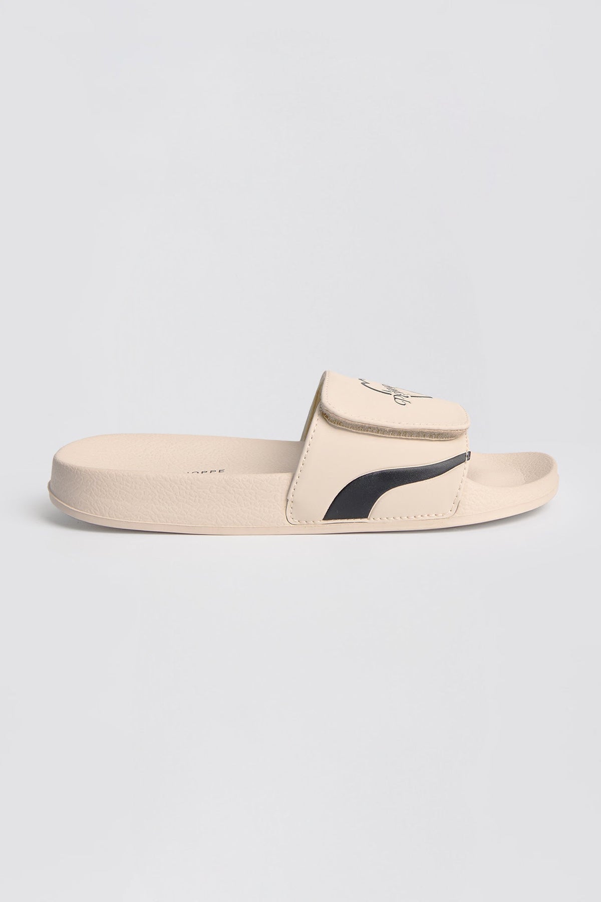 Women's Embossed Print Adjustable Slides