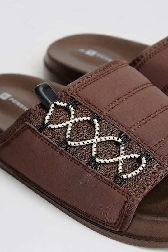 Men's Layered Band Slides