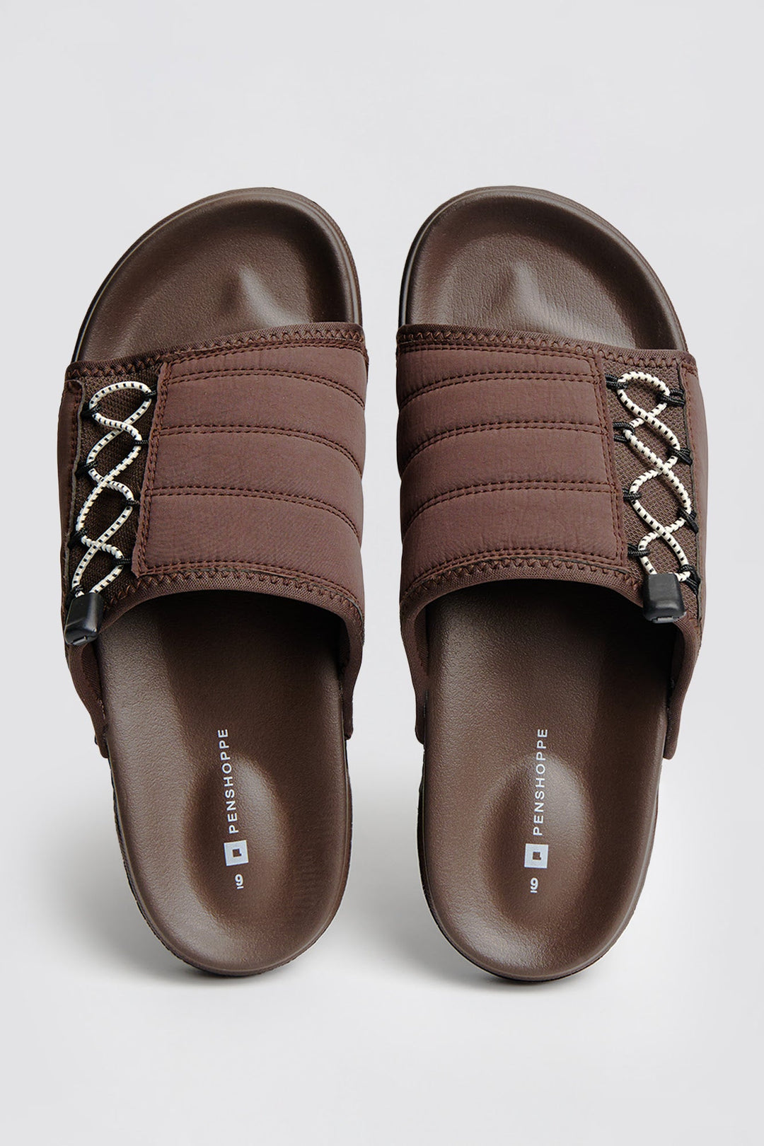 Men's Layered Band Slides