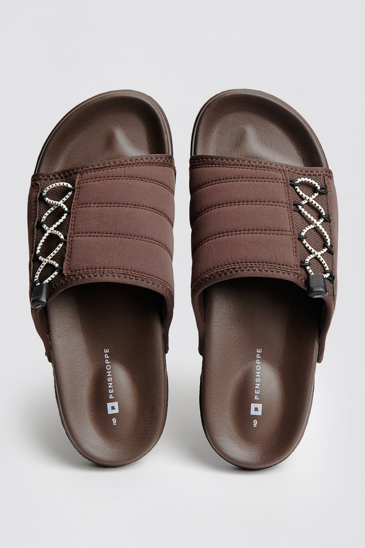 Men's Layered Band Slides