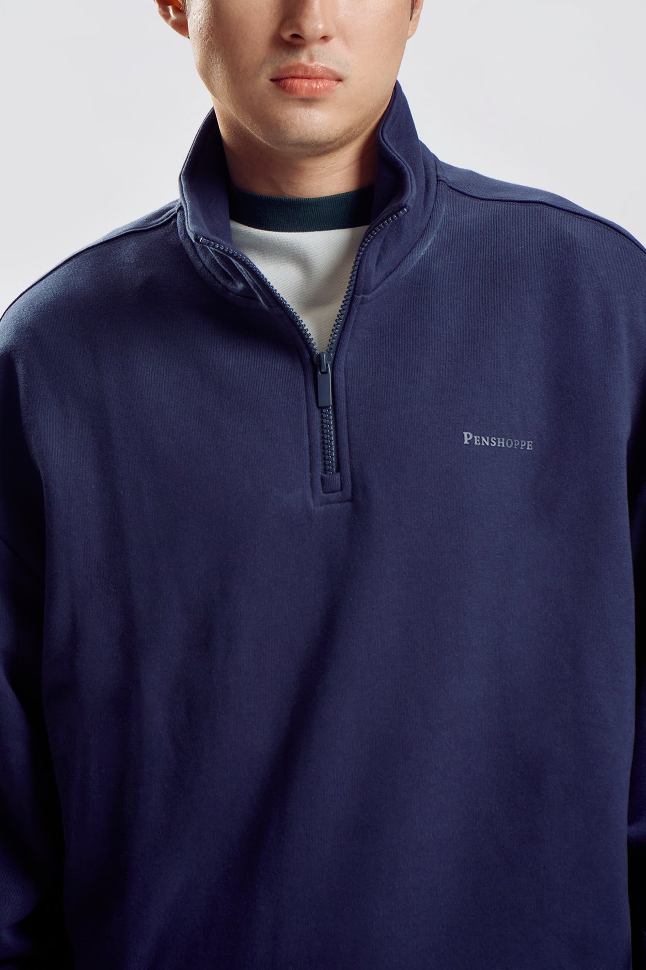 Essentials Relaxed Quarter Zip Pullover