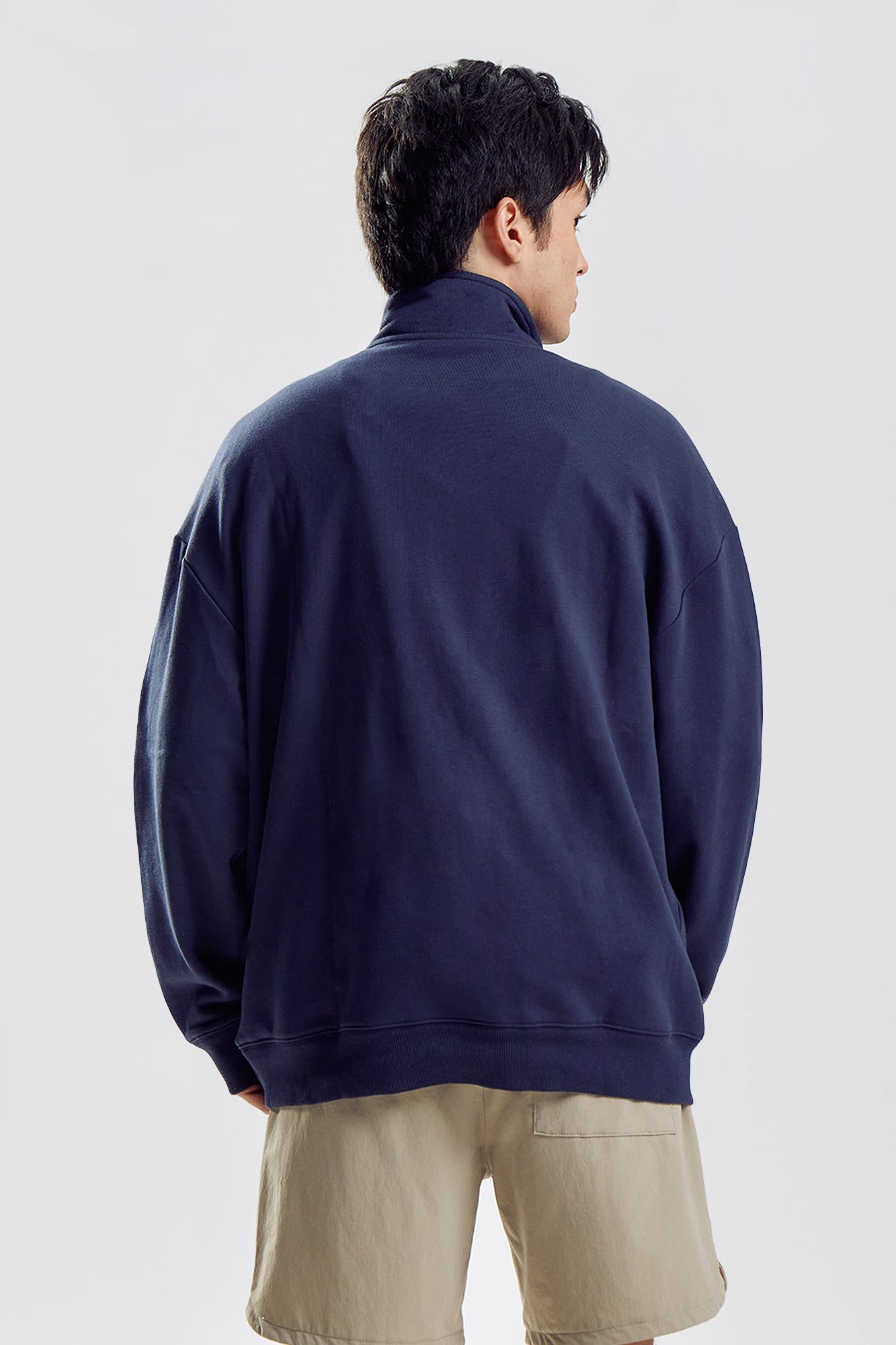 Essentials Relaxed Quarter Zip Pullover