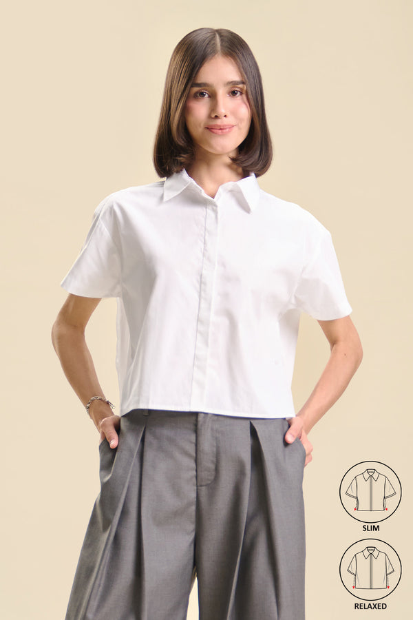Dress Code Two-Way Button-Down Shirt