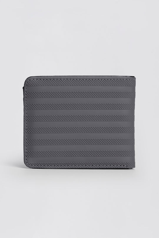 Men's Patterned PU Leather Bi-Fold Wallet