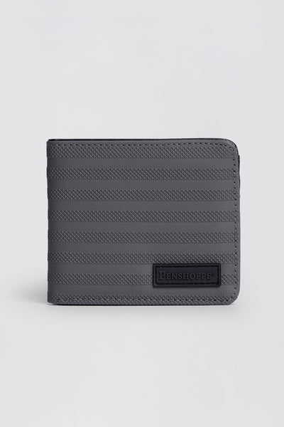 Men's Patterned PU Leather Bi-Fold Wallet
