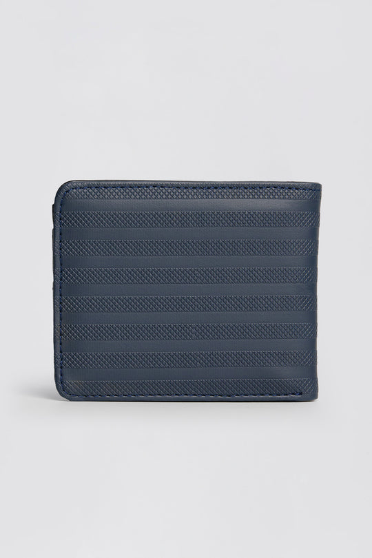 Men's Patterned PU Leather Bi-Fold Wallet