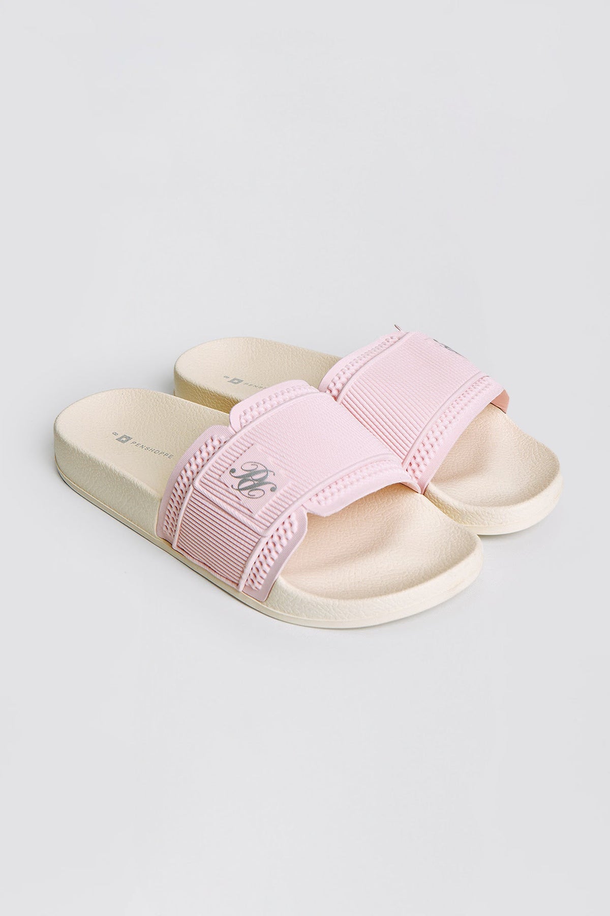 Women's Leather and Mesh Cushioned Slides