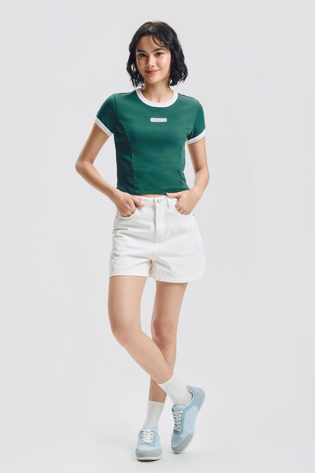 Penshoppe Slim Ringer Graphic T-Shirt