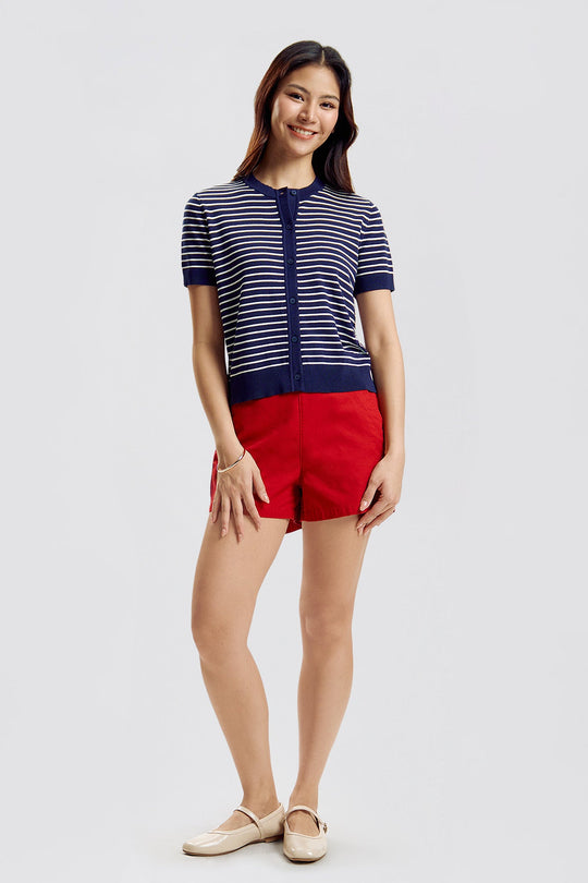 Essentials Knit Striped Cardigan