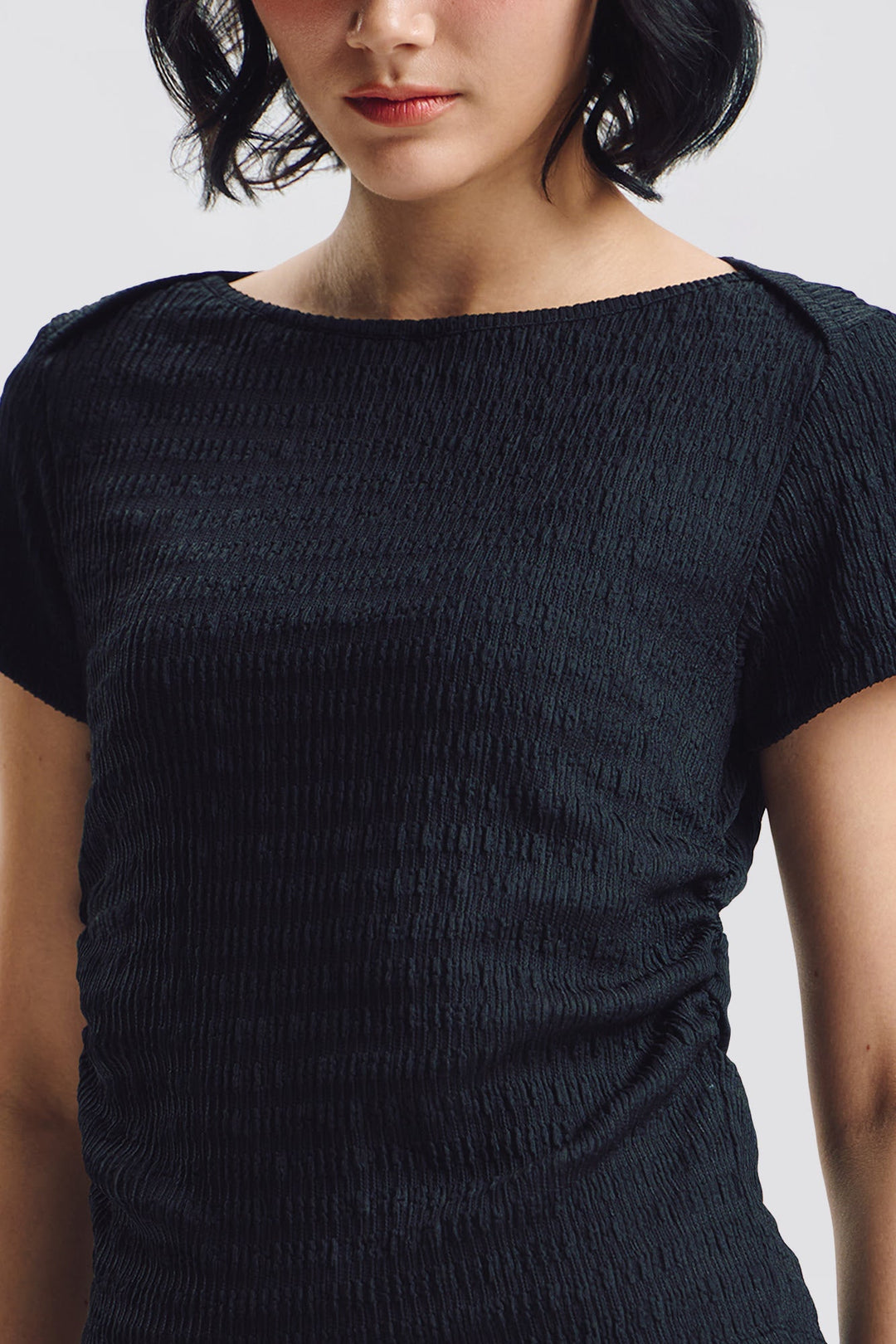 Slim Boat-Neck Top
