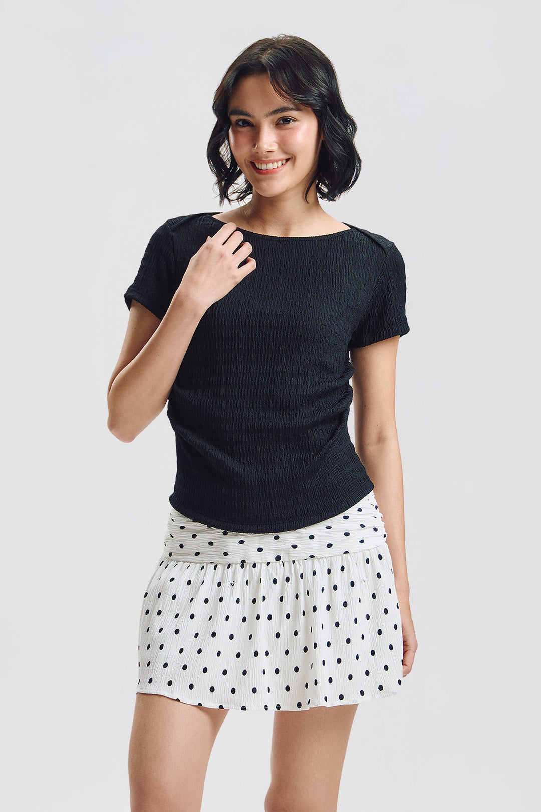 Slim Boat-Neck Top