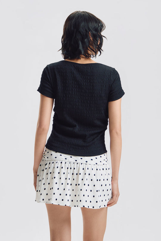 Slim Boat-Neck Top
