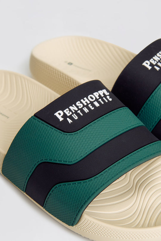 Men's Cut & Sew One Band Soft Sole Slides