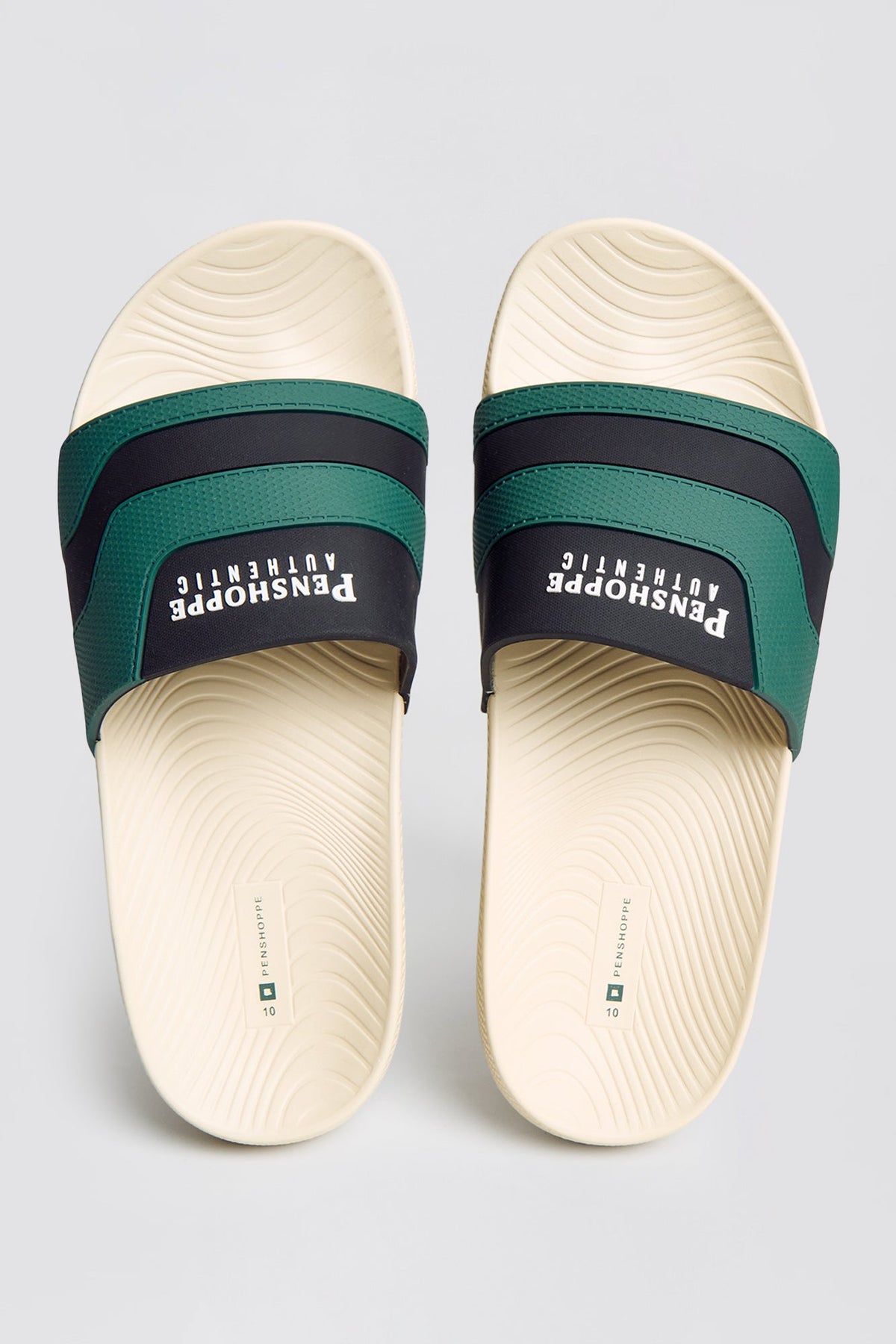 Men's Cut & Sew One Band Soft Sole Slides