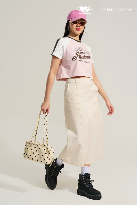Abakada x Penshoppe Relaxed Raglan Graphic T-Shirt