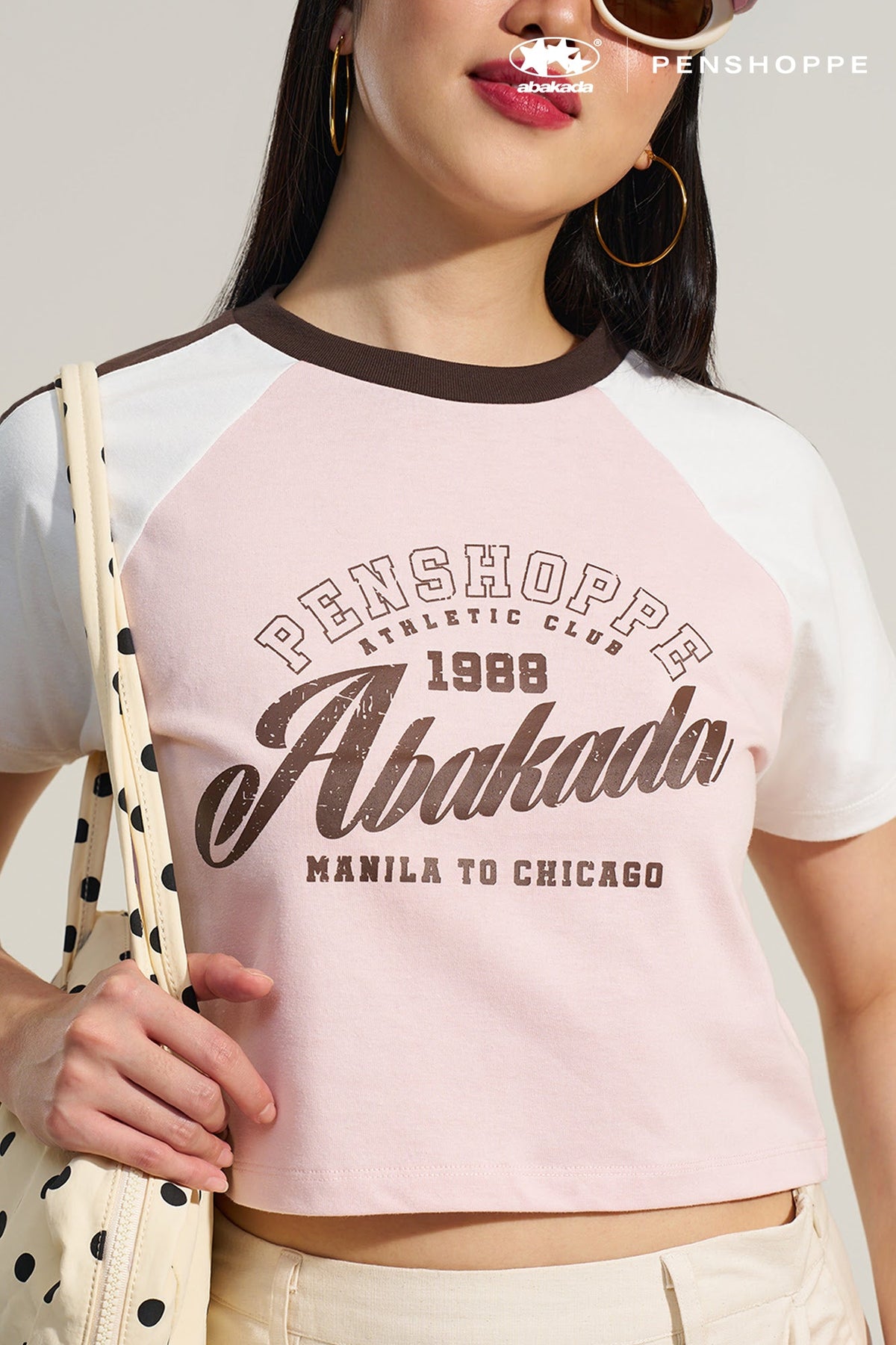Abakada x Penshoppe Relaxed Raglan Graphic T-Shirt
