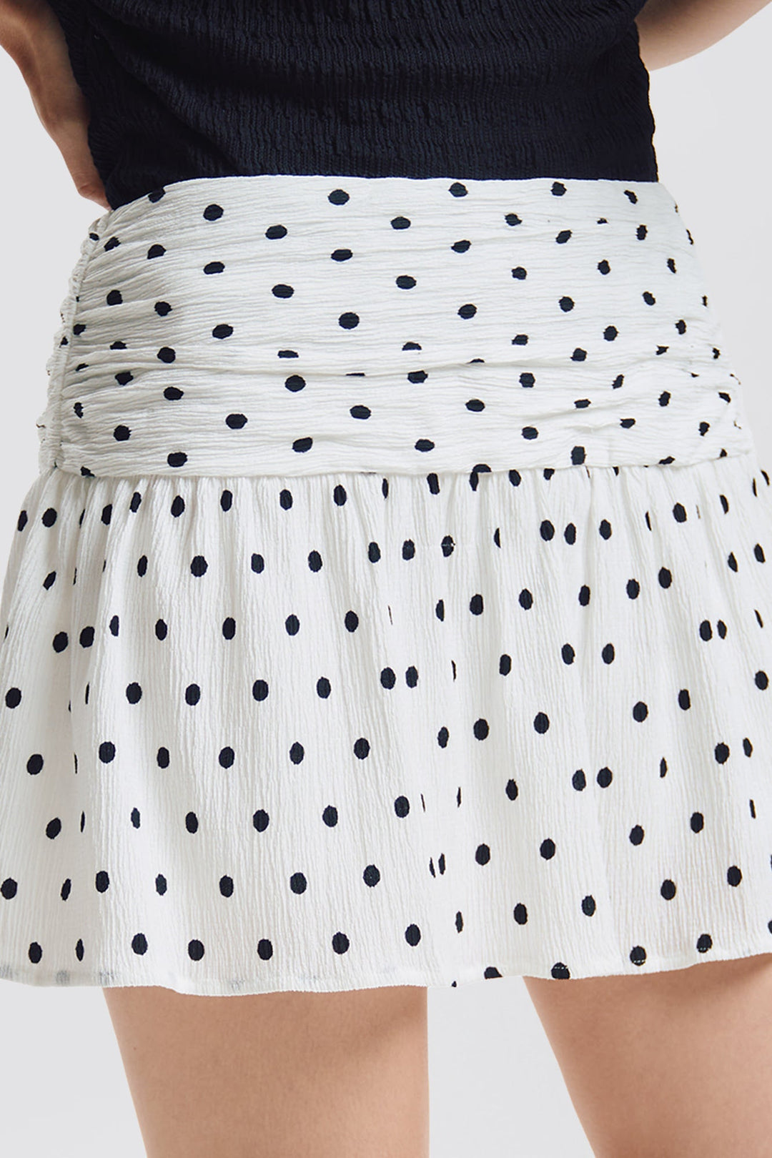 Polka Dot Mini Skort